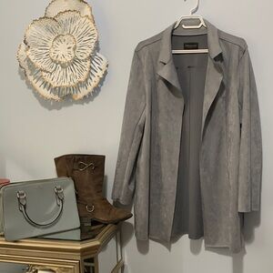 Premise faux suede blue jacket Ptp 22